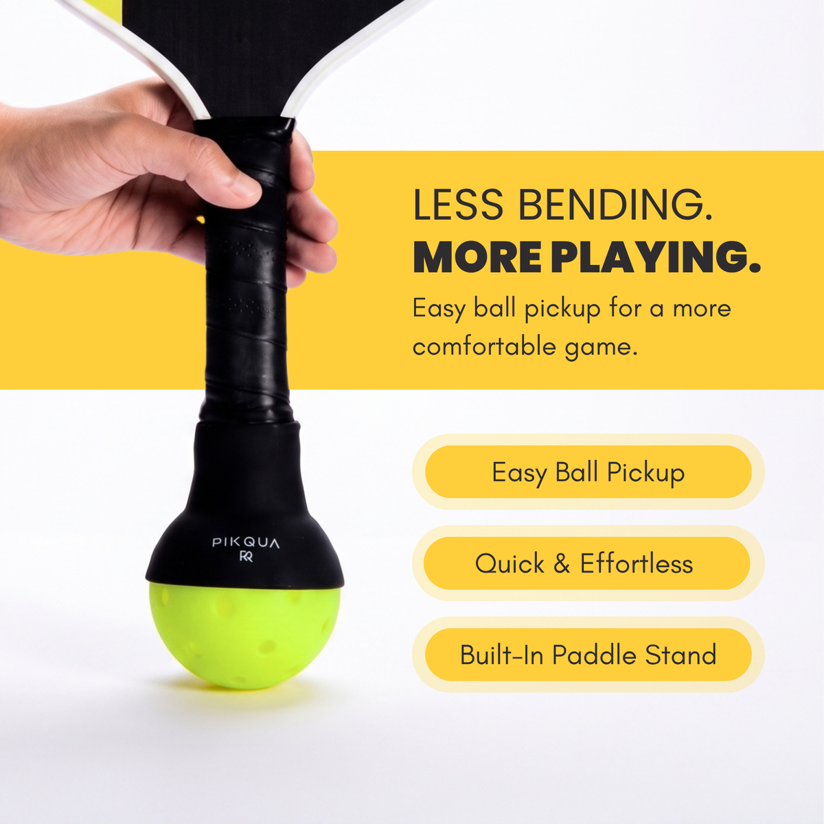 Pro Picker, Pickleball Retriever, 2-Pack Silicone Ball Grabber